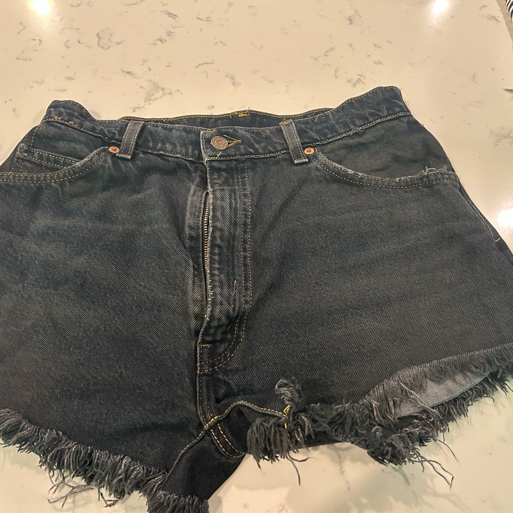Levi's black  washed Jean Shorts 28 size